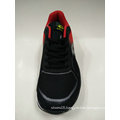 Black Red Mesh Upper Rubber Air Cushion Outsole Running Shoes